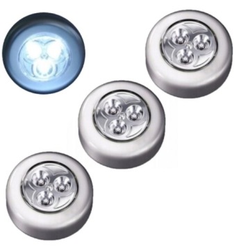 LAMPKA LED SAMOPRZYLEPNA DOTYKOWA KPL 3szt