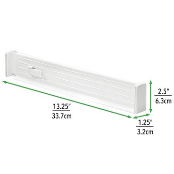 РЕГУЛИРУЕМАЯ ПЕРЕГОРОДКА ДЛЯ ГЛУБОКИХ ЯЩИКОВ ДЛЯ КУХНИ И СПАЛЬНИ, БЕЛАЯ