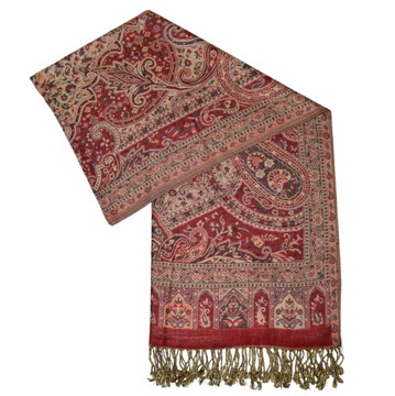 Orientalny SZAL styl Pashmina boho etno orient Indie sari 192 x 70