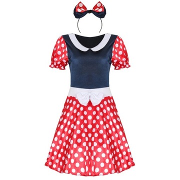 STRÓJ KOSTIUM PRZEBRANIE myszki dziewczyny Mickey