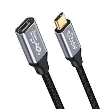 Кабель USB C 3.1 Удлинительный кабель 1 м 10 Гбит/с в оплетке