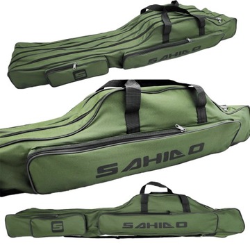 POKROWIEC WĘDKARSKI 3 KOMOROWY 155CM SAHIDO SHIPROD COVER 155/3