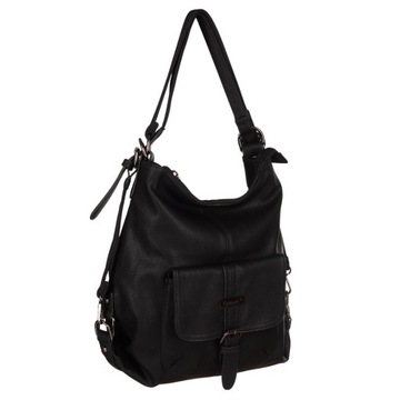 ЧЕРНАЯ СУМКА РЮКЗАК СУМКА-шоппер 2в1 Gallantry Paris