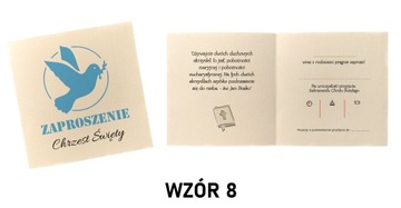 ZAPROSZENIE CHRZEST ŚW BEZ PERSONALIZACJI WZORY