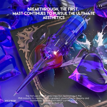 Иглы для перманентного макияжа Mast Ocean Heart 1001RL 20 шт.