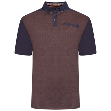 Elegancka Duża koszulka męska POLO KAM duże rozmiary 4XL 158 cm