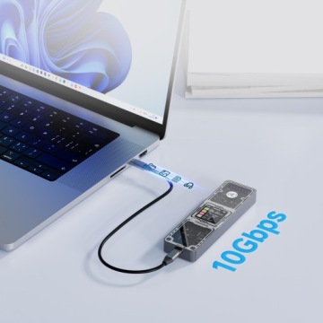 Fanxiang MD86 M2 NVMe SATA SSD Adapter Case 2W1 USB 3.2 Type C 10Gbs