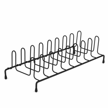 Stojak na pokrywki lub talerze Tadar 33,5 x 13,5 x 9 cm czarny
