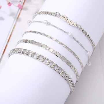 IPARAM 5 шт./компл. модные браслеты для женщин с буквами кубинского ангела