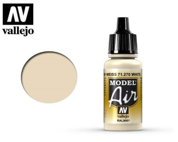 Farba do aerografu Vallejo Model Air 71270 Off White (RAL9001) 18ml 24H