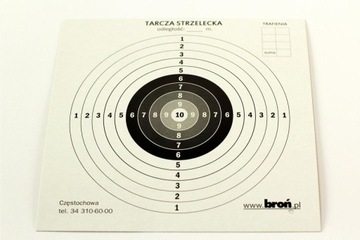 Tarcze Papierowe Strzeleckie 14x14 cm 100 szt.