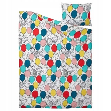 IKEA BUSENKEL Komplet pościeli 150X200 BALONY pościel dziecięca kolorowa