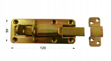 УНИВЕРСАЛЬНАЯ ЗАЩЕЛКА ДЛЯ ВОРОТ 120 ММ ЦИНКОВЫЙ НАВЕСНОЙ ЗАМОК