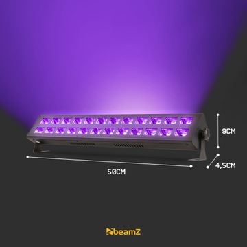 Световая лента Ультрафиолетовая BUV2123 2x12 светодиодов P&P Beamz