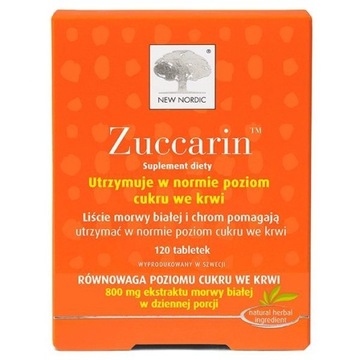 ZUCCARIN prawidłowy poziom cukru, 120 tabletek