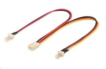 Adapter zasilania 3 pin do wentylatorów 2x 3 pin
