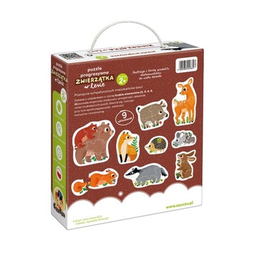 ЧЕЧЕСКАЯ ПРОГРЕССИВНАЯ ПАЗЛ ЖИВОТНЫЕ В ЛЕСУ 2+