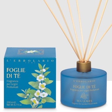 L'Erbolario Foglie di Tè Perfumy do patyczków zapachowych (dyfuzor) 200 ml