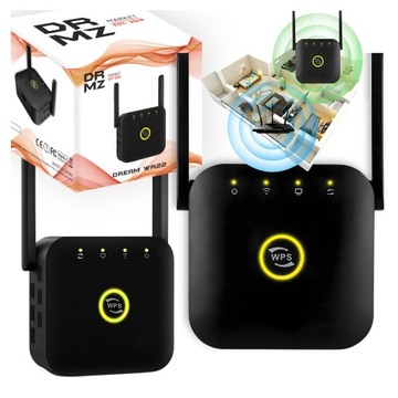 WZMACNIACZ SYGNAŁU WIFI 300MBPS REPEATER AP WPS ROUTER DWIE ANTENY 2.4GHZ