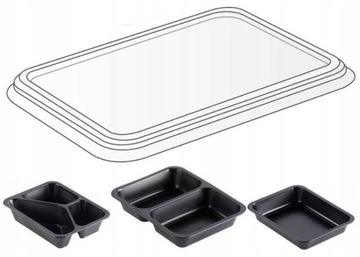 Pokrywki do pojemników do zgrzewu 227x178mm 40szt