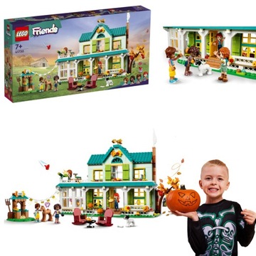LEGO FRIENDS DOM AUTUMN 4 MINIFIGURKI PIESEK I ŹREBIE IMPREZA PRZY OGNISKU