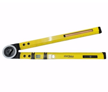 СТРОИТЕЛЬНЫЙ ПРОТРАКЛЯТОР 3в1 УГОЛ УРОВНЯ КОМПАС ПРАВАЯ СТОРОНА + КАРАНДАШ 270° 2x5