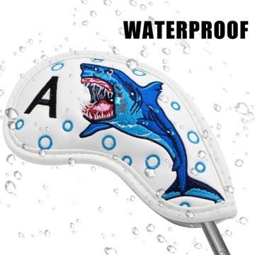 9шт железные чехлы на голову из искусственной кожи белого цвета