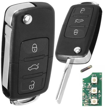 KLUCZYK Z ELEKTRONIKĄ PILOT DO VW PASSAT B5 GOLF SKODA SEAT 1J0959753DA