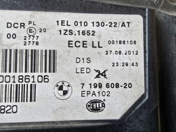 BMW 5 F07 GT 09-17 SVĚTLO XENON + LED DISKRÉTNÍ PRAVÁ 7199608