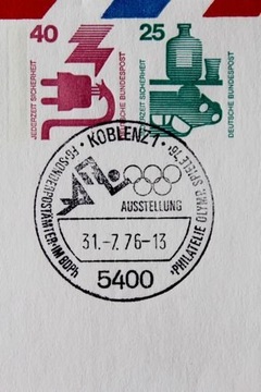 3 конверта FDC Медали Монреальских игр 1976 года, Германия
