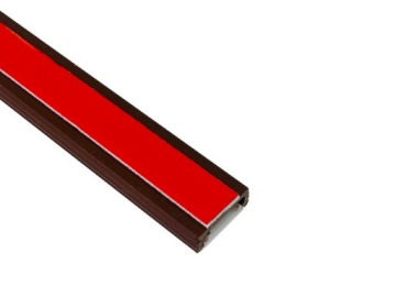 СВЕТОДИОДНЫЙ ПРОФИЛЬ МИНИ КОРИЧНЕВЫЙ С КЛЕЙКОЙ ЛЕНТОЙ | 1 МЕТР