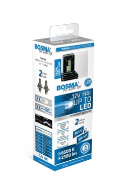 H4 LED BOSMA UP TO LED PLUG & DRIVE 6500K CANBUS