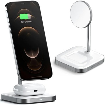 Ładowarka Bezprzewodowa z MagSafe SATECHI do iPhone/AirPods WIRELESS 2w1