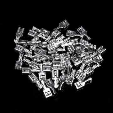 Набор коннекторов 4,8мм + гильзы, 200 шт.