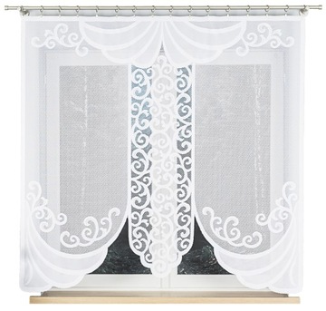 PANEL ŁAPACZ SNÓW GOTOWA FIRANKA ŻAKARDOWA BIAŁA