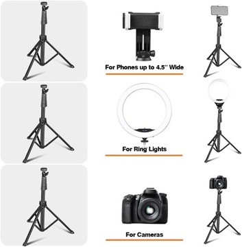 Кольцевая подсветка со штативом, кольцевая подсветка для селфи с
