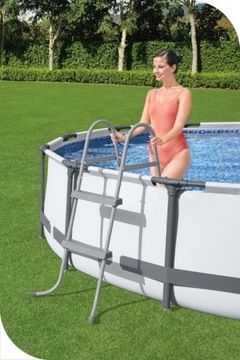 Безопасная металлическая лестница для бассейна Ступеньки для бассейна 84 см BESTWAY 58430