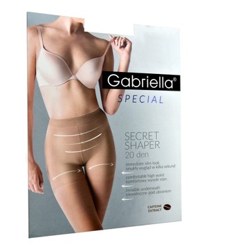 Rajstopy wyszczuplające Gabriella SECRET BEŻ 2-S