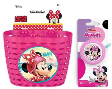 KOSZYK DZWONEK DO ROWERU HULAJNOGI MYSZKA MINNIE