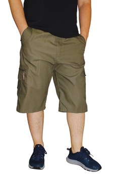 КОРОТКИЕ БРЮКИ ИЗ КАНВАСА 3/4 РАЗМЕР XXL СМЕШАННЫЕ ЦВЕТА