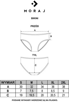 4x Figi mix damskie bawełniane wzory MORAJ XXL