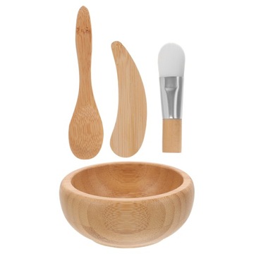 НАБОР ЩЕТКОВ ДЛЯ МАСКИ ДЛЯ ЛИЦА ИЗ ДЕРЕВЯННЫХ ЧАШЕК ДЛЯ МАСКИ ДЛЯ ЛИЦА