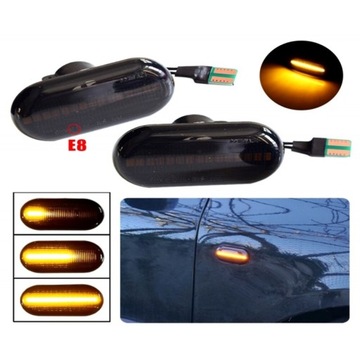 Obrysówki LED Renault Master II płynący kierunek
