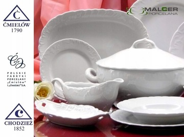 0001 ФАРФОРОВАЯ ПОДСТАВКА ДЛЯ САЛФЕТНИЦ РОКОКО ĆMIELÓW