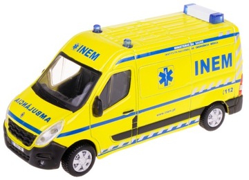 RENAULT MASTER EMERGENCY МОДЕЛЬ BBURAGO 1:50 ЖЕЛТЫЙ