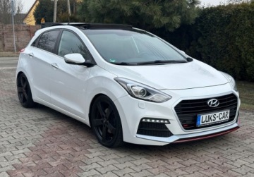 Hyundai i30 II Hatchback 5d Facelifting 1.6 GDI 186KM 2016 Hyundai i30 1,6Turbo 186KM Climatronic Kamera Led Navi Bezwypadkowy SERWIS, zdjęcie 6