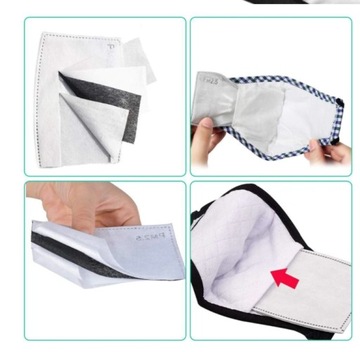 HEPA-МАСКА ФИЛЬТР PM2.5 УГЛЕРОДНЫЙ FFP2 N95 40 шт.