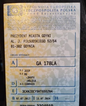 Jeep Compass II SUV 2.0 MJD 140KM 2017 Jeep Compass 2017r, Salon Polska. 2.0 Diesel. AUTOMAT. 4x4. Po zalaniu. 2.0, zdjęcie 24