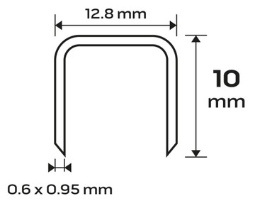 Zszywki galwanizowane Typ 80 dł.10mm 4000szt NEO