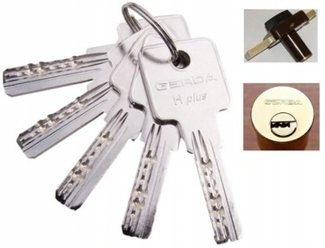 T99 ВЕРХНИЙ ЗАМОК СО ВСТАВКОЙ GERDA RIM H-PLUS ПОСЛЕДНЯЯ ДВЕРЬ